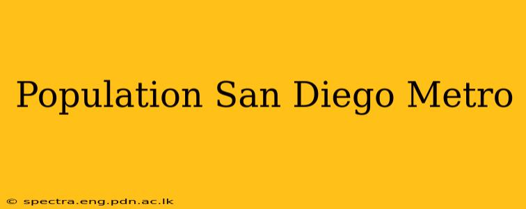 Population San Diego Metro