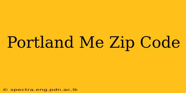 Portland Me Zip Code