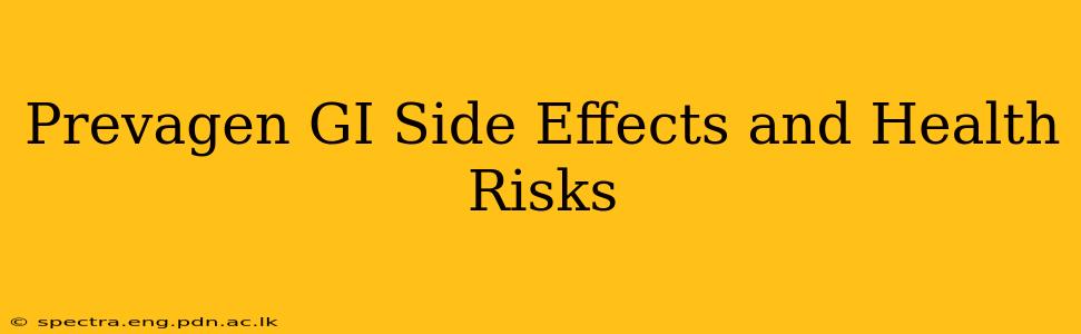 Prevagen GI Side Effects and Health Risks
