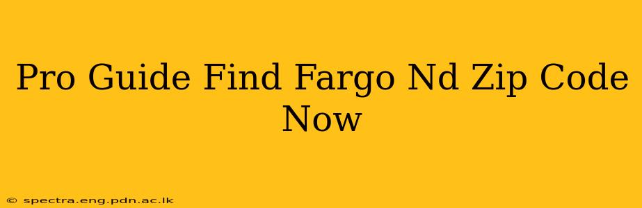 Pro Guide Find Fargo Nd Zip Code Now