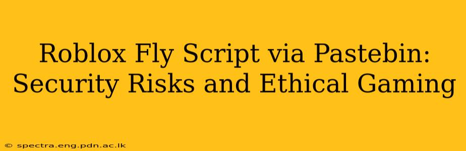 Roblox Fly Script via Pastebin: Security Risks and Ethical Gaming