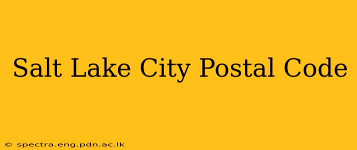 Salt Lake City Postal Code