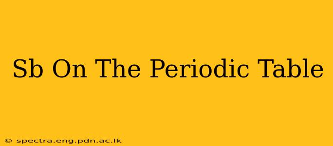 Sb On The Periodic Table