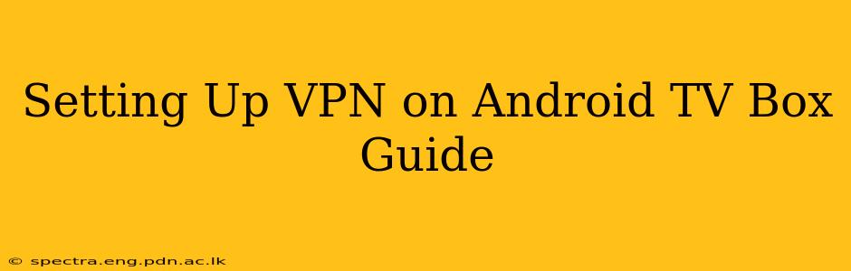 Setting Up VPN on Android TV Box Guide