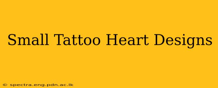 Small Tattoo Heart Designs