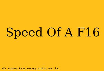Speed Of A F16
