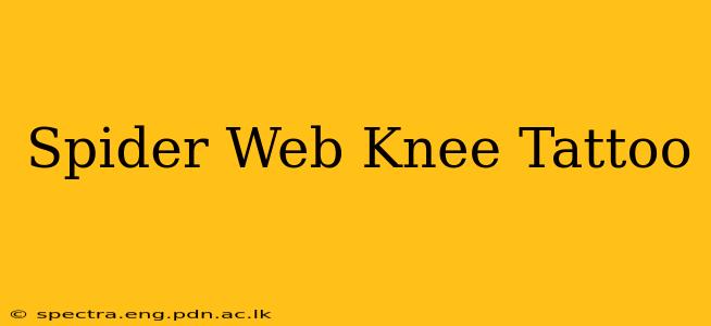 Spider Web Knee Tattoo