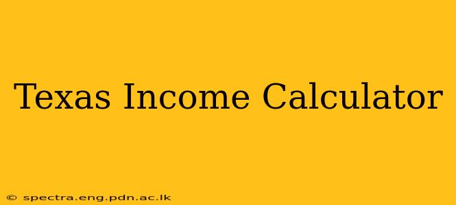 Texas Income Calculator