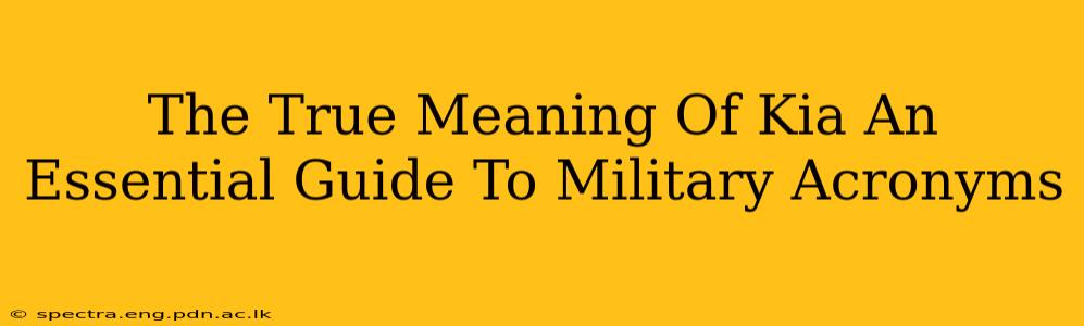 The True Meaning Of Kia An Essential Guide To Military Acronyms