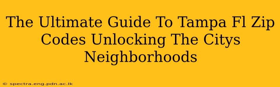 The Ultimate Guide To Tampa Fl Zip Codes Unlocking The Citys Neighborhoods