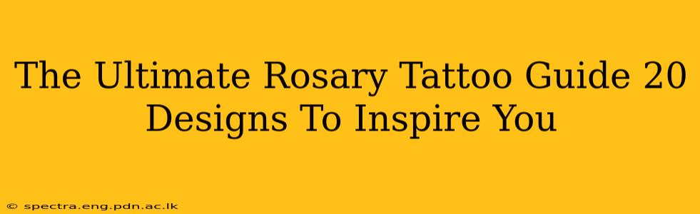 The Ultimate Rosary Tattoo Guide 20 Designs To Inspire You