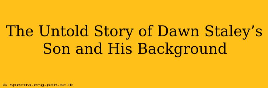 The Untold Story of Dawn Staley’s Son and His Background