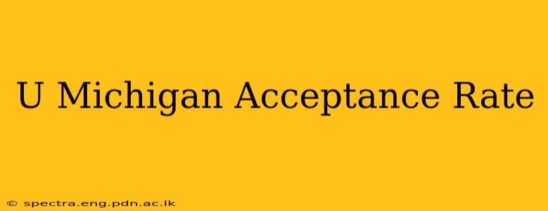 U Michigan Acceptance Rate