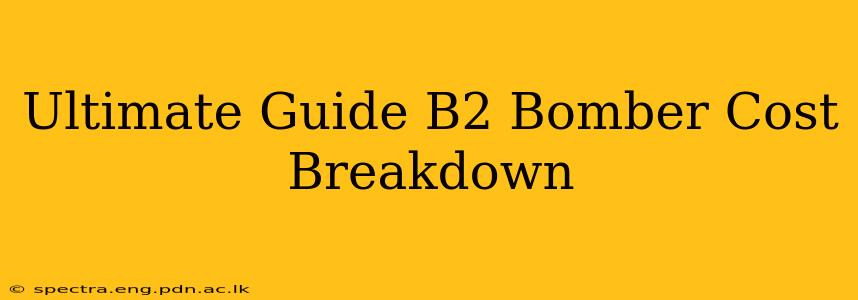 Ultimate Guide B2 Bomber Cost Breakdown