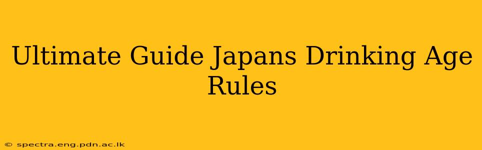 Ultimate Guide Japans Drinking Age Rules