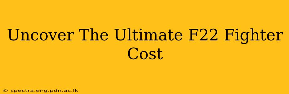 Uncover The Ultimate F22 Fighter Cost