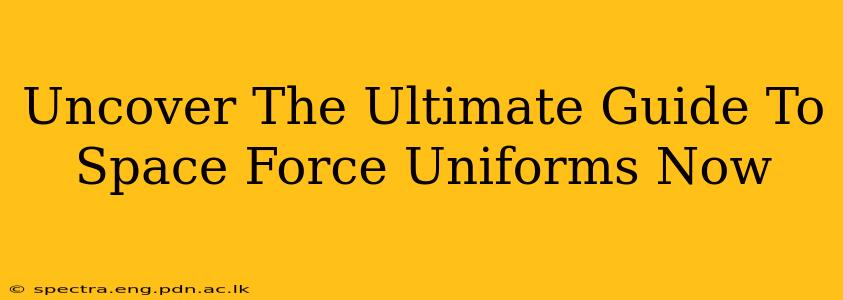 Uncover The Ultimate Guide To Space Force Uniforms Now