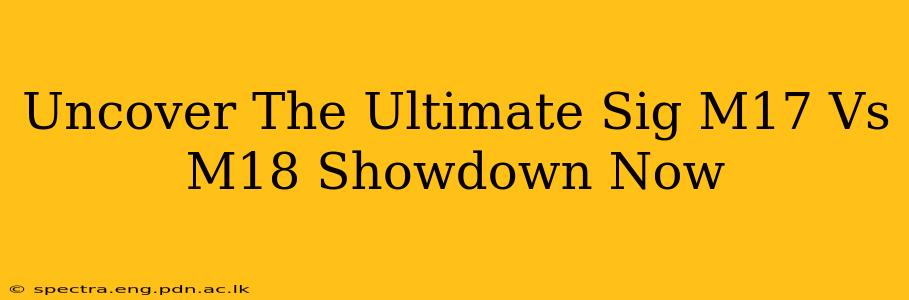 Uncover The Ultimate Sig M17 Vs M18 Showdown Now