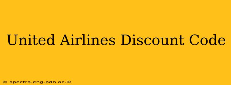 United Airlines Discount Code