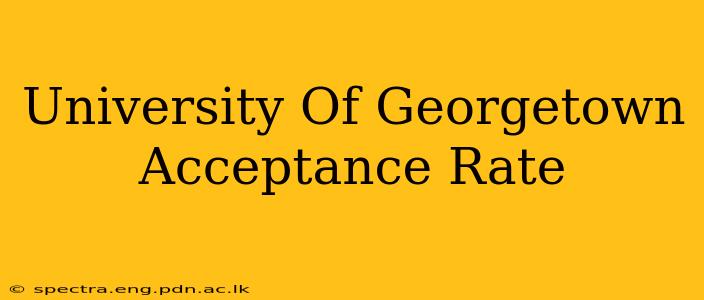 University Of Georgetown Acceptance Rate
