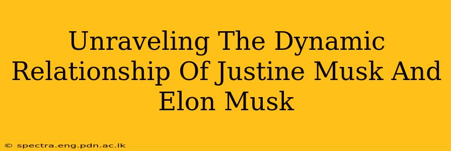Unraveling The Dynamic Relationship Of Justine Musk And Elon Musk