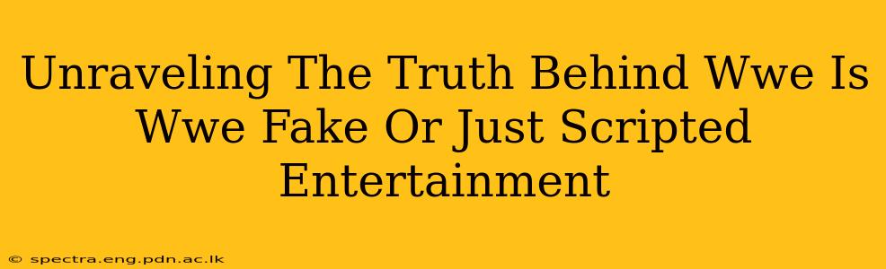 Unraveling The Truth Behind Wwe Is Wwe Fake Or Just Scripted Entertainment