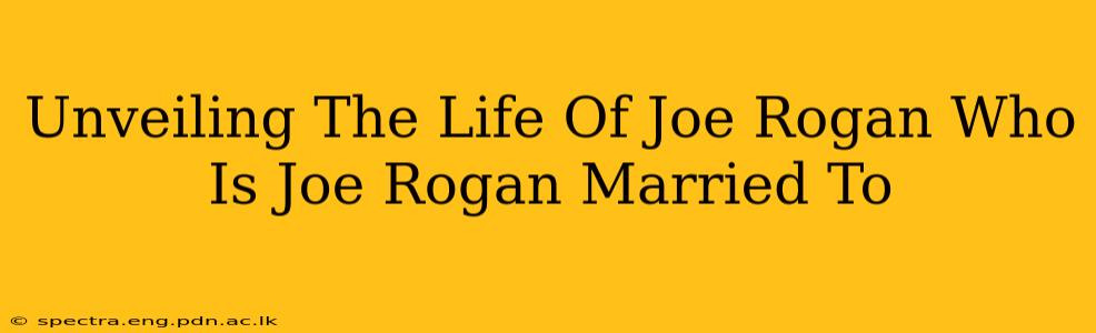 Unveiling The Life Of Joe Rogan Who Is Joe Rogan Married To