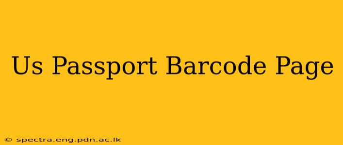 Us Passport Barcode Page