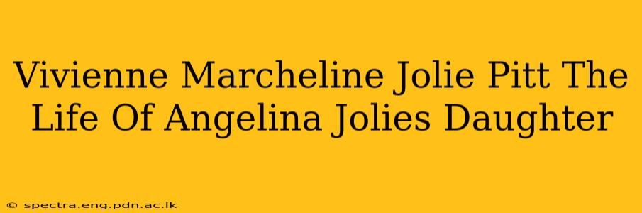 Vivienne Marcheline Jolie Pitt The Life Of Angelina Jolies Daughter