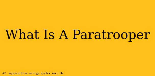 What Is A Paratrooper