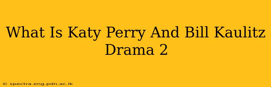 What Is Katy Perry And Bill Kaulitz Drama 2