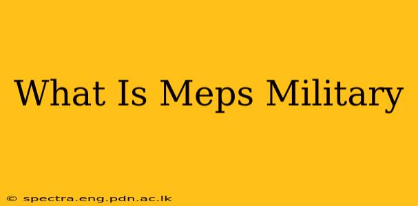 What Is Meps Military