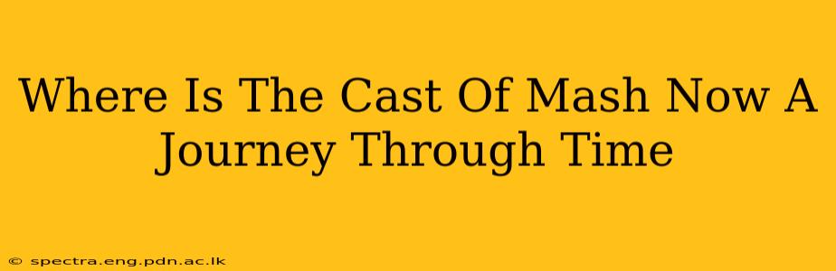 Where Is The Cast Of Mash Now A Journey Through Time