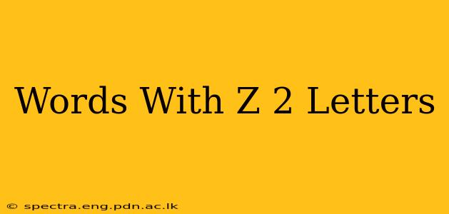 Words With Z 2 Letters