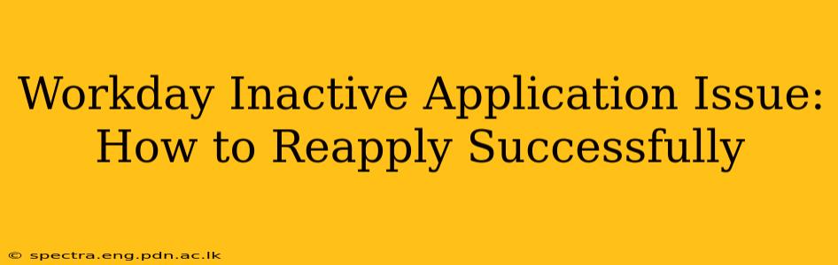 Workday Inactive Application Issue: How to Reapply Successfully