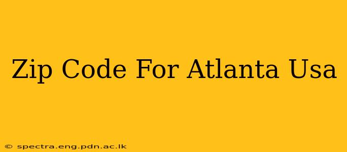 Zip Code For Atlanta Usa