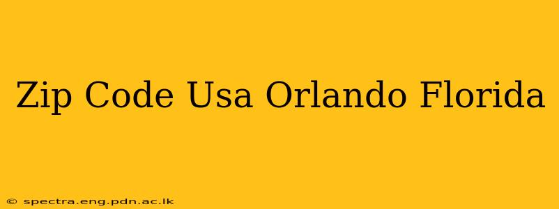 Zip Code Usa Orlando Florida