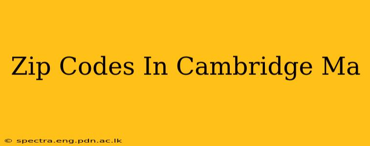 Zip Codes In Cambridge Ma